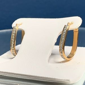 ** SOLD** 14K  Oval Earrings